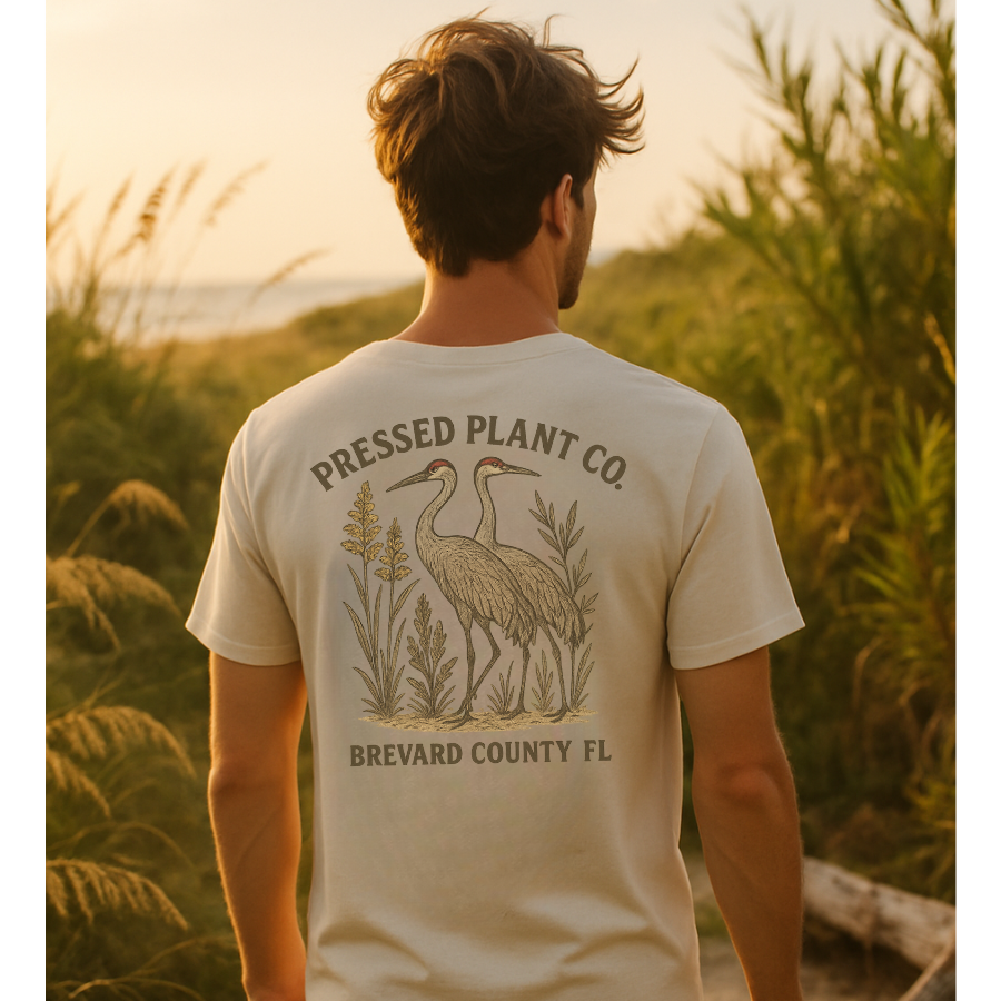 Sandhill Crane-front & back Unisex t-shirt