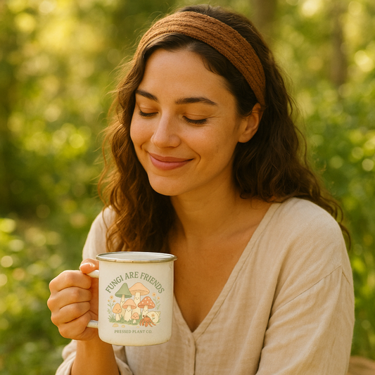 Fungi Are Friends Enamel Mug