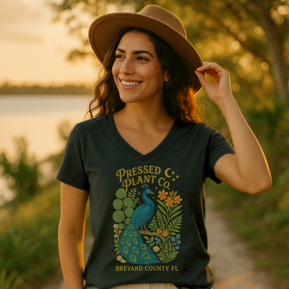 Peacock 2 Women's V-neck