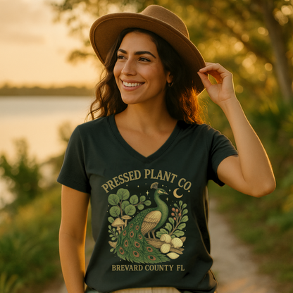 Peacock 1 Women's V-neck