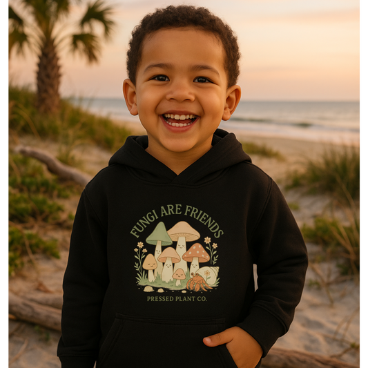 Fungi Are Friends Kids eco hoodie