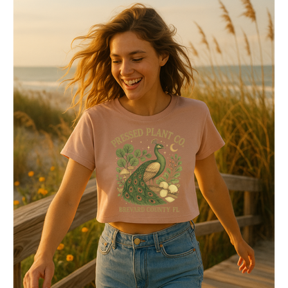 Peacock 1 Women’s crop top