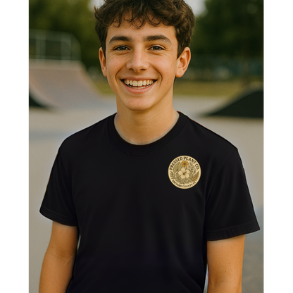 Sandhill Crane-front & back Youth Short Sleeve T-Shirt