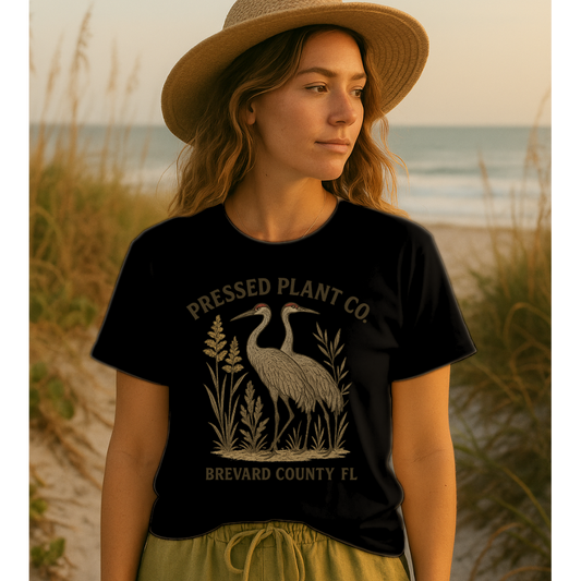 Sandhill Cranes Women’s high-waisted t-shirt