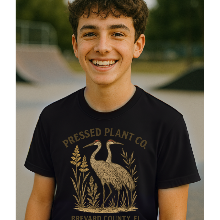 Sandhill Cranes Youth Short Sleeve T-Shirt
