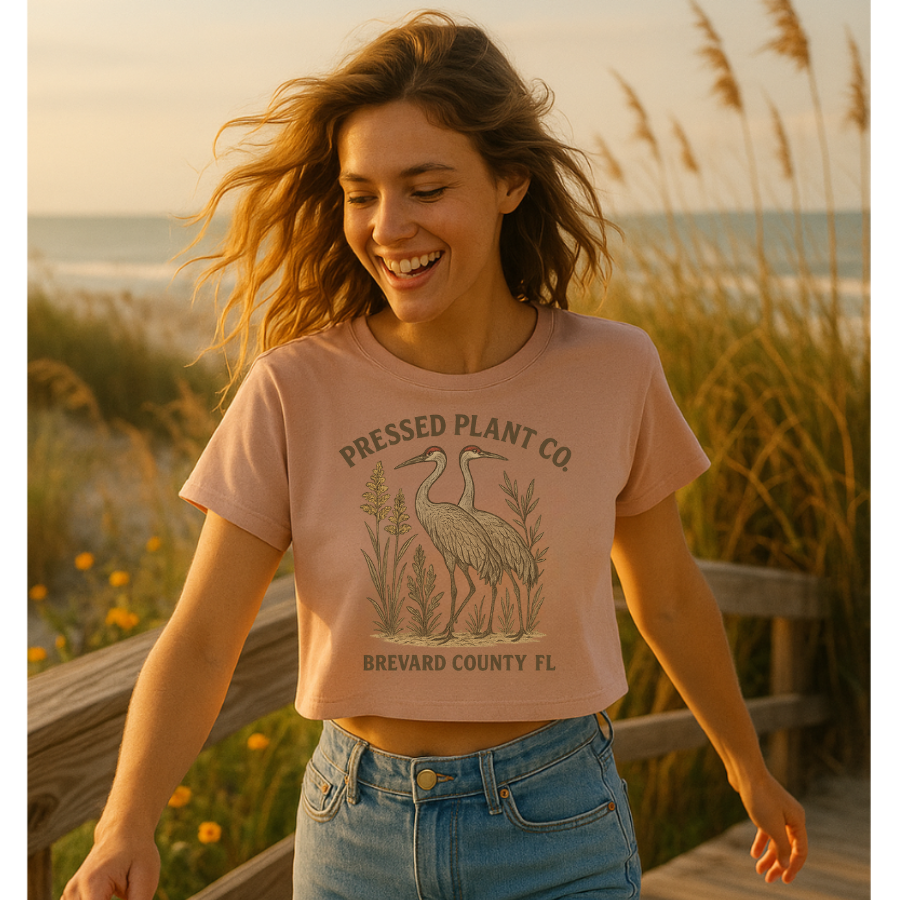 Sandhill Cranes Women’s crop top